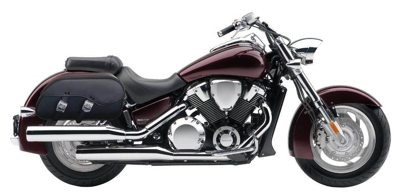 1211 HONDA VTX 1800 N saddlebags by saddleline with complete quick detachable mounting hardware included Saddleline Motorcycle saddlebags and accessories Out Fitters