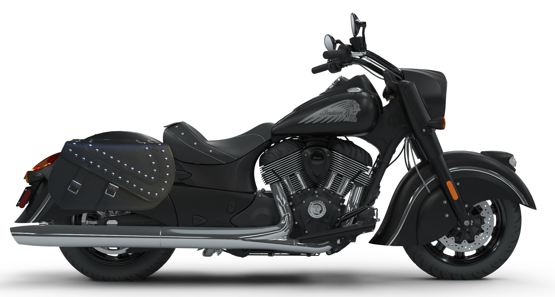 indian chief dark horse hard saddlebags