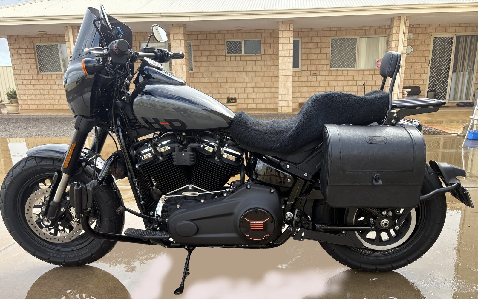RIGHT&LEFT SADDLEBAGS FOR HD SOFTAIL FAT BOB, STREET BOB 2018-2026 ENDSCUOIO