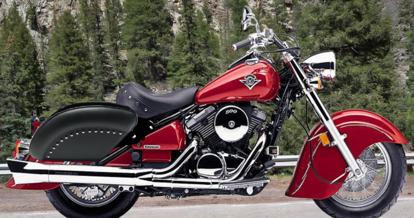 DK800L- kawasaki Vulcan drifter 800 saddlebags by saddleline